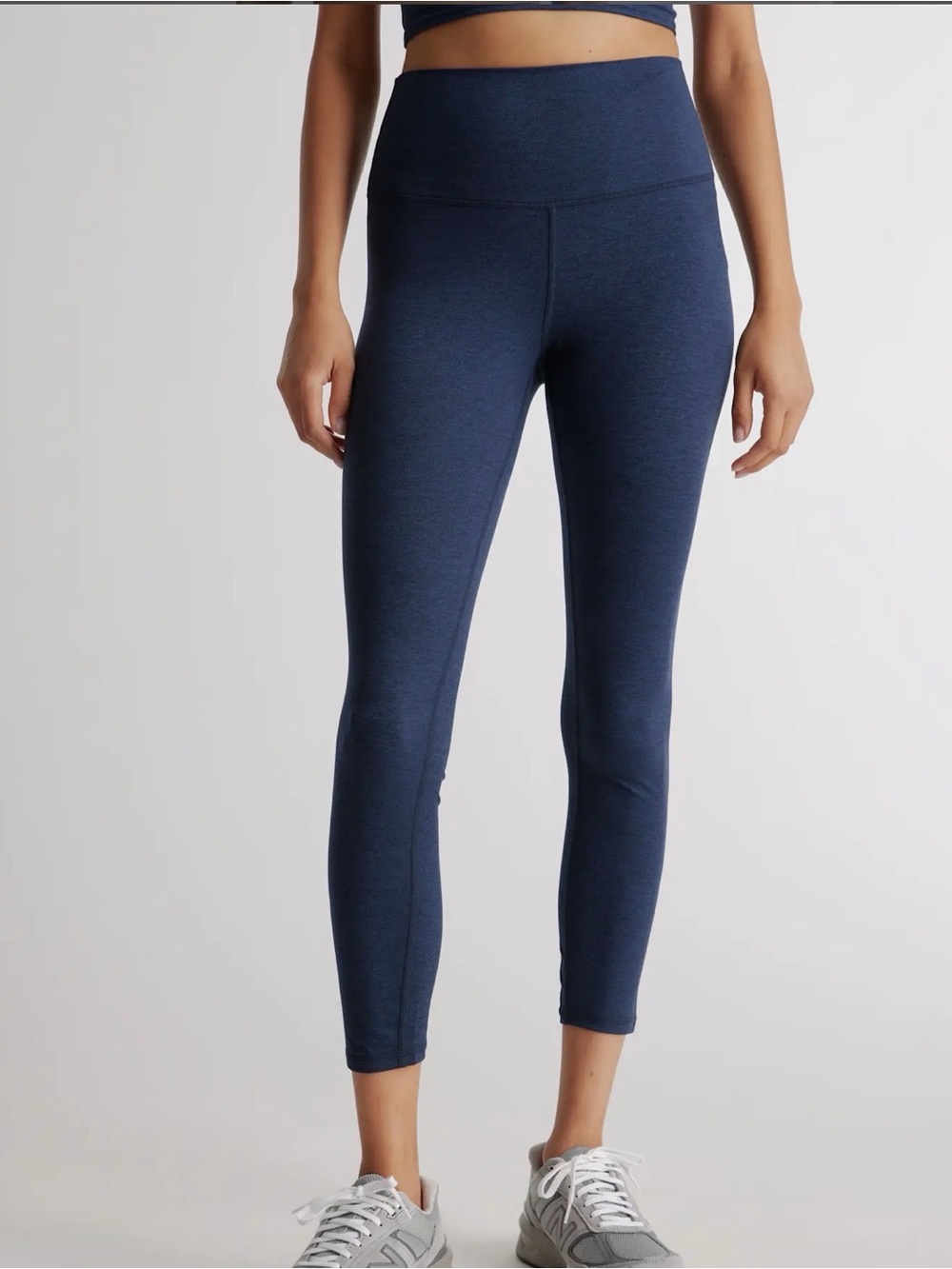 Quince Ultra-Soft High-Rise Legging in Heather Navy size XL Short - Picture 3 of 7